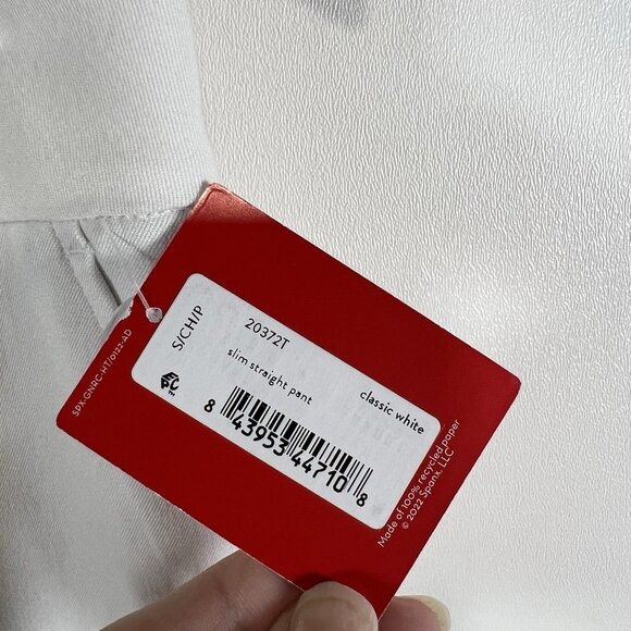 New Spanx Soft Stretch Pull-on Slim Straight Pants in Classic White size Small - Picture 6 of 11